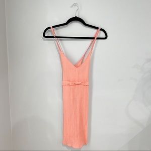 Wilfred Peach Spaghetti Strap Summer Dress